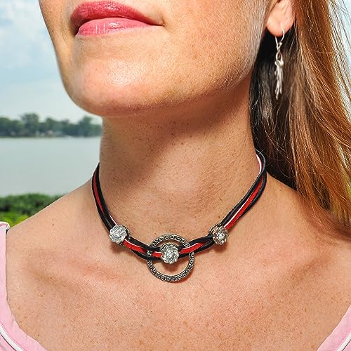 Realeather Silver Creek Leather Co Realeather SOS25-2010 Suede Leather Lace for Crafts and Jewelry Making, 0.125" x 25', Red, 1-Spool - Image 5