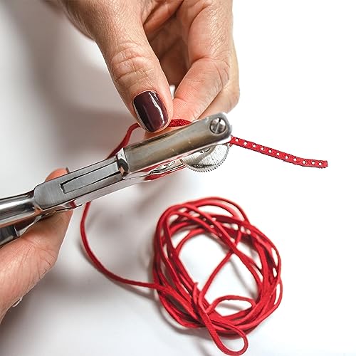 Realeather Silver Creek Leather Co Realeather SOS25-2010 Suede Leather Lace for Crafts and Jewelry Making, 0.125" x 25', Red, 1-Spool - Image 4