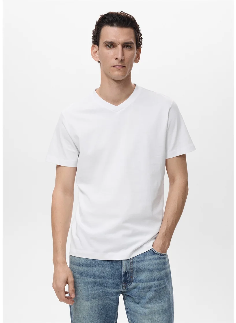 Mango Man Chelsa V-Neck T-Shirt