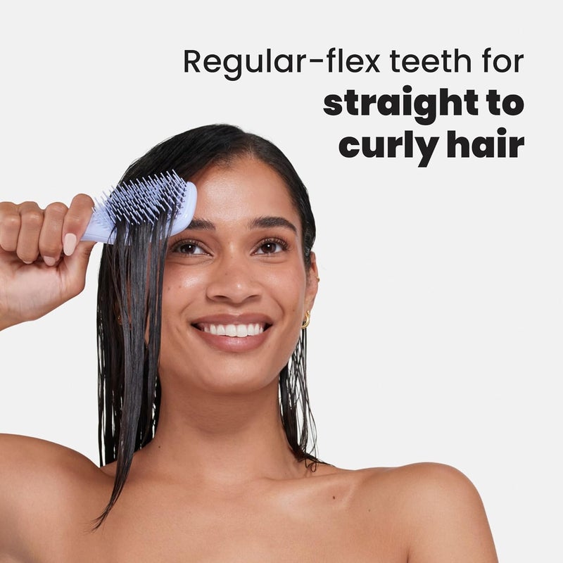 TANGLE TEEZER فرشاة شعر لإزالة التشابك النهائية، تقضي على العقد وتقلل من التكسر، فرشاة شعر صغيرة للسفر، للأيدي الصغيرة وجميع أنواع الشعر، لافندر رقمي - Image 5
