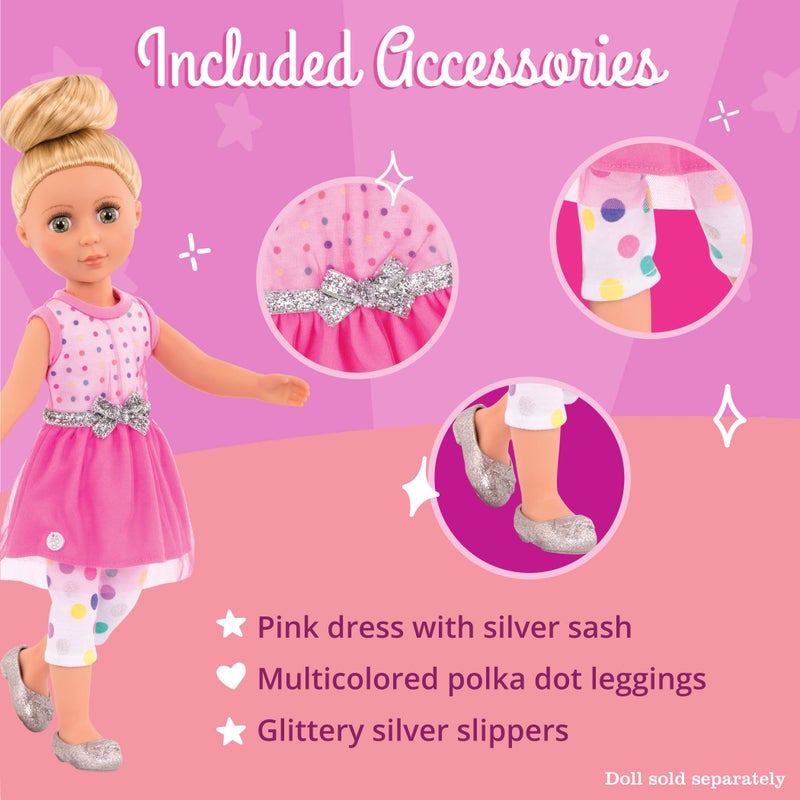 Glitter Girls 14-Inch Doll Clothes & Accessories â€“ Stay Sparkly Dress & Leggings Regular Outfit â€“ For Girls 3+ Years â€“ Childrenâ€™s Toys - Image 3