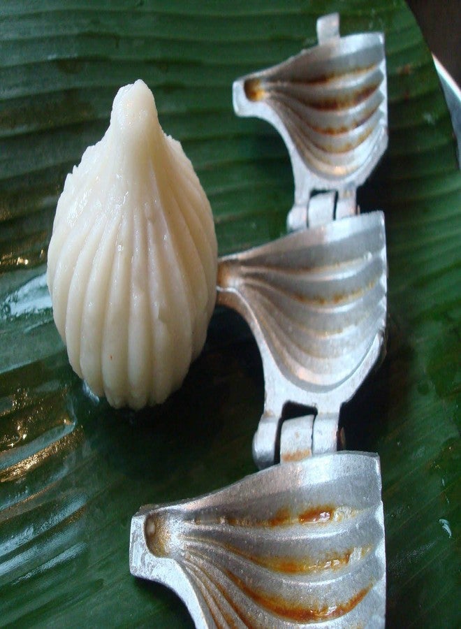 Maskey Excellent Must Have Festival Special Aluminium Pack of 2 Modak Sacha/Sancha for Home, Mandir Puja and Office Celeberations and Festivals - Image 5