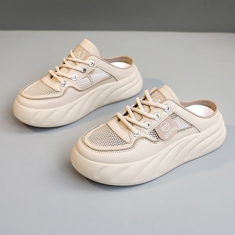 Summer 2024 Casual Womens Mesh Sneakers Khaki