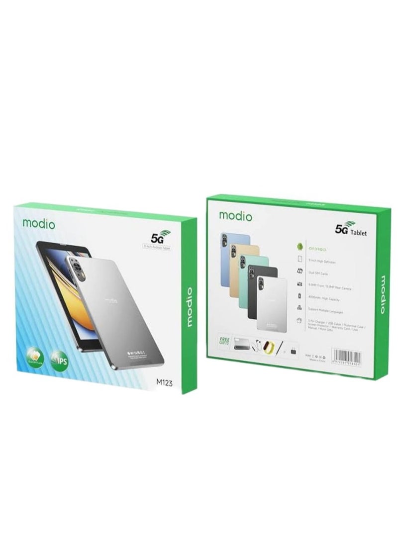 modio MODIO M123 8Inch Android Tablet 8GB RAM 512GB ROM Grey  - Image 3