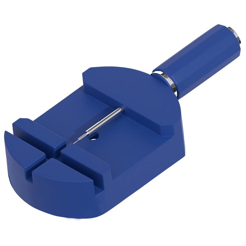 MMOBIEL Watch Band Strap Link Pin Remover Adjust Repair Tool Kit for Watchmakers with Pins Spring Pusher Steel Punch, Blue, Modern - Image 2