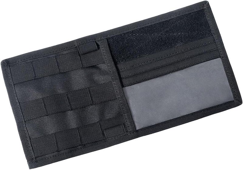GLSOWEE Car Molle Visor Panel, Car Sun Visor Organizer Tactical Storage Holder Pouch, Nylon Sunshade Bag with Velcro Strap for Pen Card Sunglass, Visor Accessories for Car SUV Truck (Black) - Image 1
