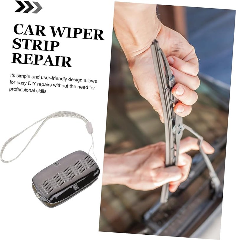 أداة إصلاح مساحات زجاج السيارة الأسود مجموعة ترميم شريط المساحات إصلاح DIY سهل - Image 5