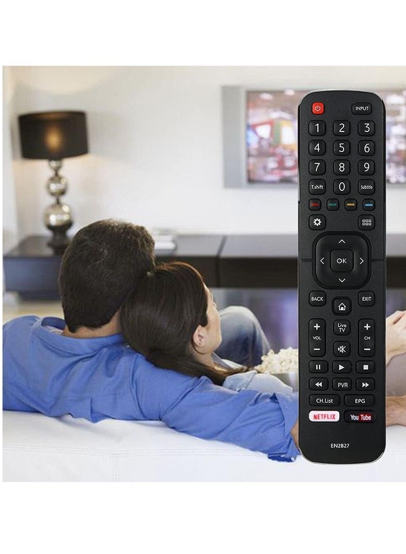 PopZa Remote Control for Hisense TV EN2B27 Replacement Portable Remote Control for Hisense 32K3110W, 40K3110PW, 50K3110PW, 40K321UW, 50K321UW, 55K321UW WITH BATTERY - Image 5