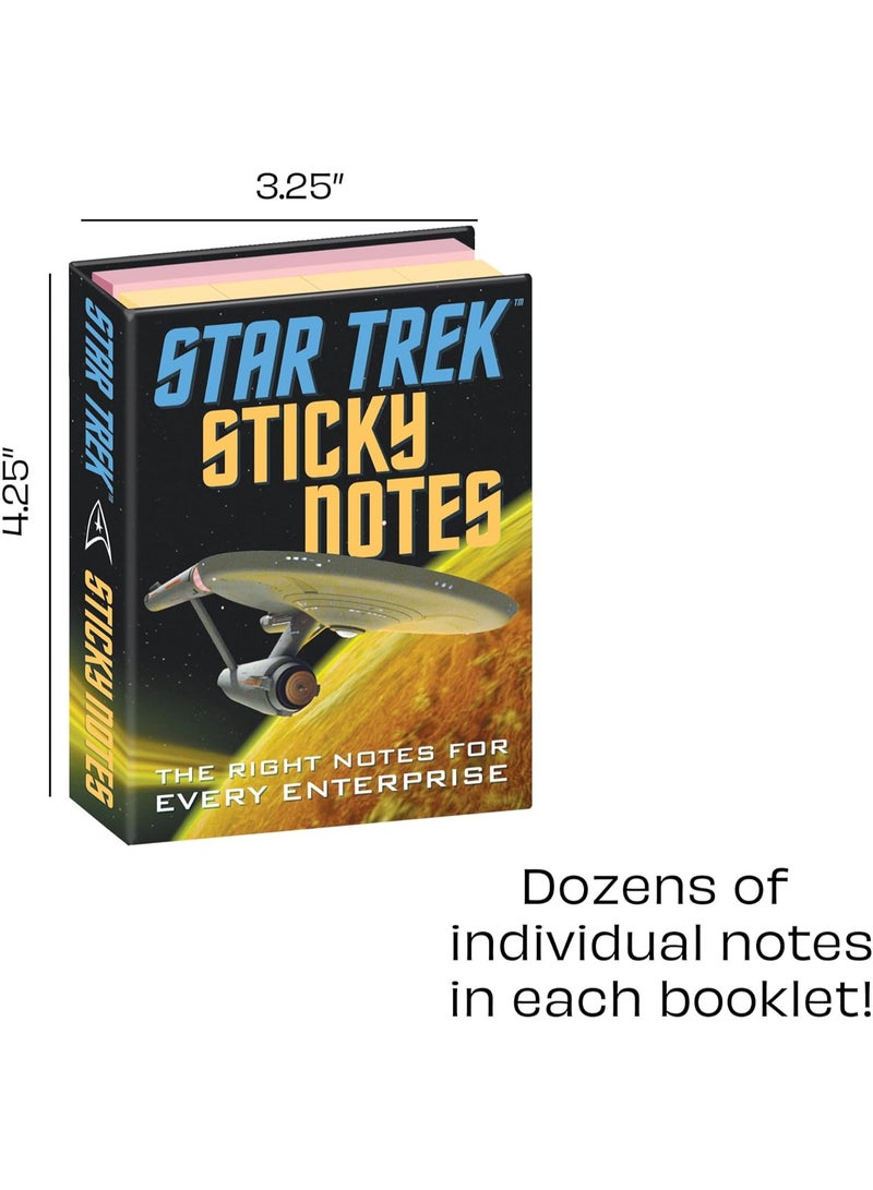 The Unemployed Philosophers Guild Star Trek Sticky Notes Booklet - Officially Licensed 3.25" by 4.25" Booklet with Self-Sticky Individual Notes - Image 2