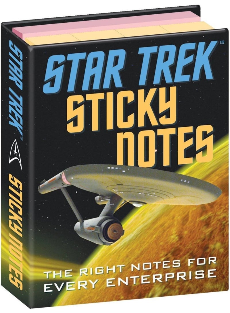 The Unemployed Philosophers Guild Star Trek Sticky Notes Booklet - Officially Licensed 3.25" by 4.25" Booklet with Self-Sticky Individual Notes - Image 1