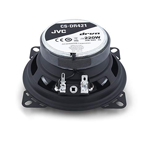 JVC CS-DR421 4" Inch Car Speakers, 220 Watts of Power, 110 Watts Each, 2-Way Coaxial, Built Tough, Perfect Factory OEM Replacements, Sold in Pairs - Image 3