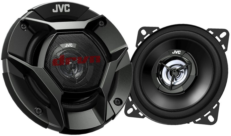 JVC CS-DR421 4" Inch Car Speakers, 220 Watts of Power, 110 Watts Each, 2-Way Coaxial, Built Tough, Perfect Factory OEM Replacements, Sold in Pairs - Image 1