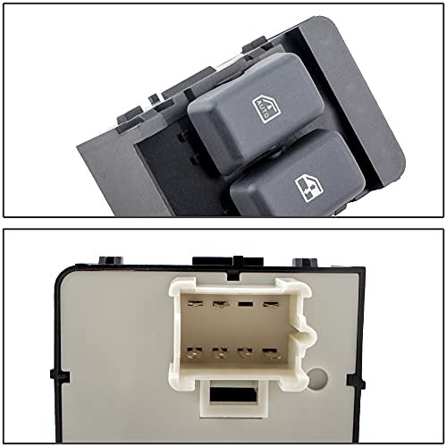 BOXI Front Driver Side Master Power Window Switch Fits for Chevy Express 1500/2500/3500 Van 1996-2000 for GMC Savana 1500/2500/3500 Van 1996-2000 | 15728438 901-051 - Image 2
