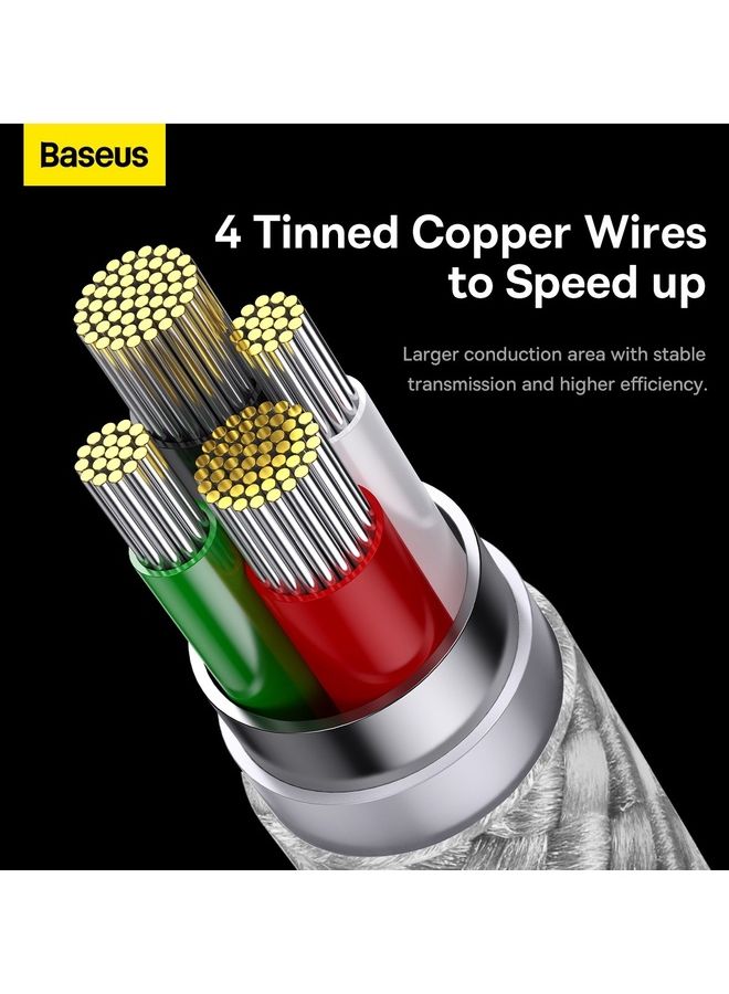 Buy Baseus 3 in 1 Multi Charging Cable, Nylon Braided USB to Lightning ...