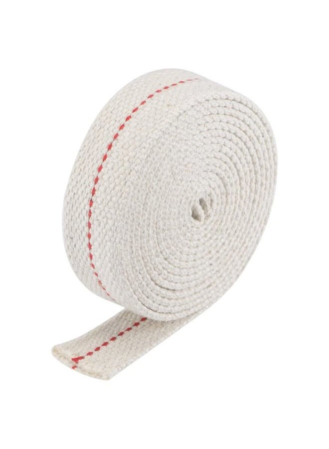Hell Blues Lantern Lamp Wicks, 3 Rolls 1 inch Wide Flat Cotton Wick with Genuine Red Stitch Replacement Oil lamp Wicks for Paraffin Oil Kersoene Based Lanterns, Candle Burners - Image 3