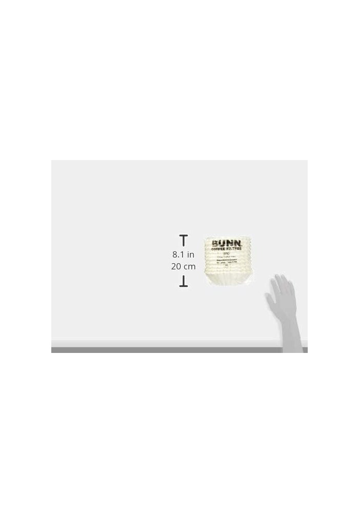 Bunn 20115.0000 1000 Count 12 Cup Commercial Coffee Brewer Filters, White - Image 4