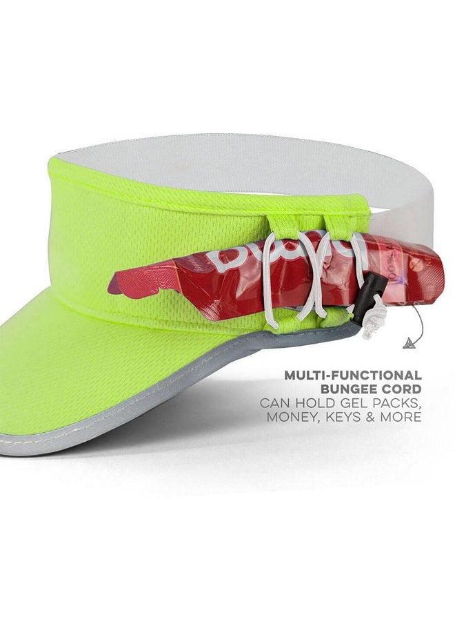 Gone For a Run - Ultralight Visor With Runtechnology Moisture Wicking And Reflective Sports Visor Safety Yellow - Image 1