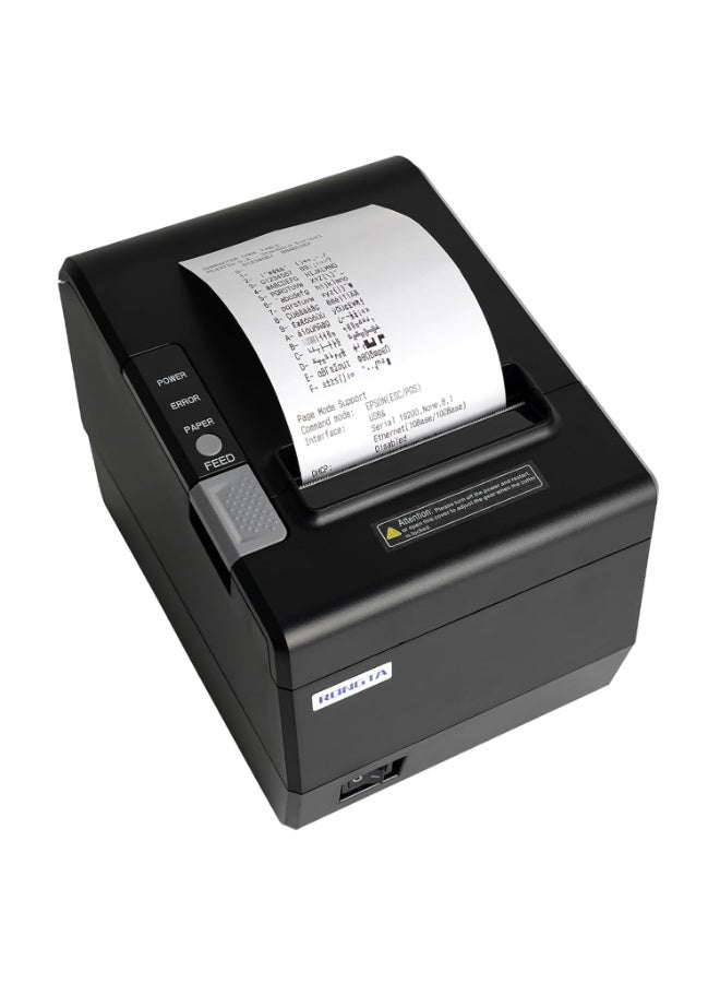 Rongta Kitchen Restaurant POS Printer RP850P, 80mm Thermal Receipts Printer with Auto Cutter, USB Serial Ethernet - Image 1