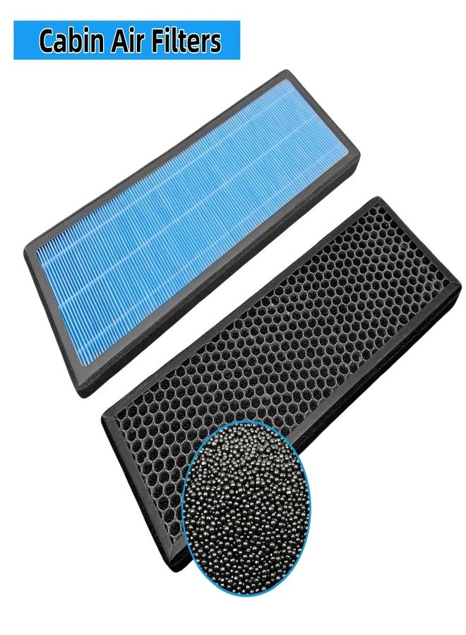 HTWORK HEPA Air Filter Activated Carbon Cabin Air Filter Replacement for Tesla Model Y Accessories 2024-2020 (Set of 4 Packs) - Image 2