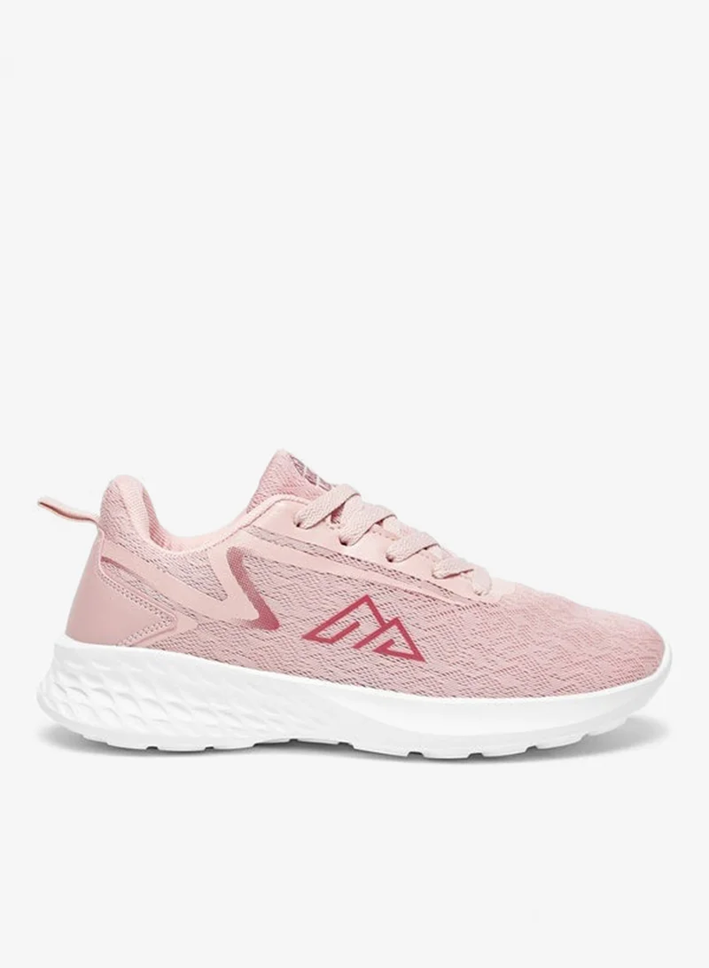 Textured Lace-Up Sports Shoes
