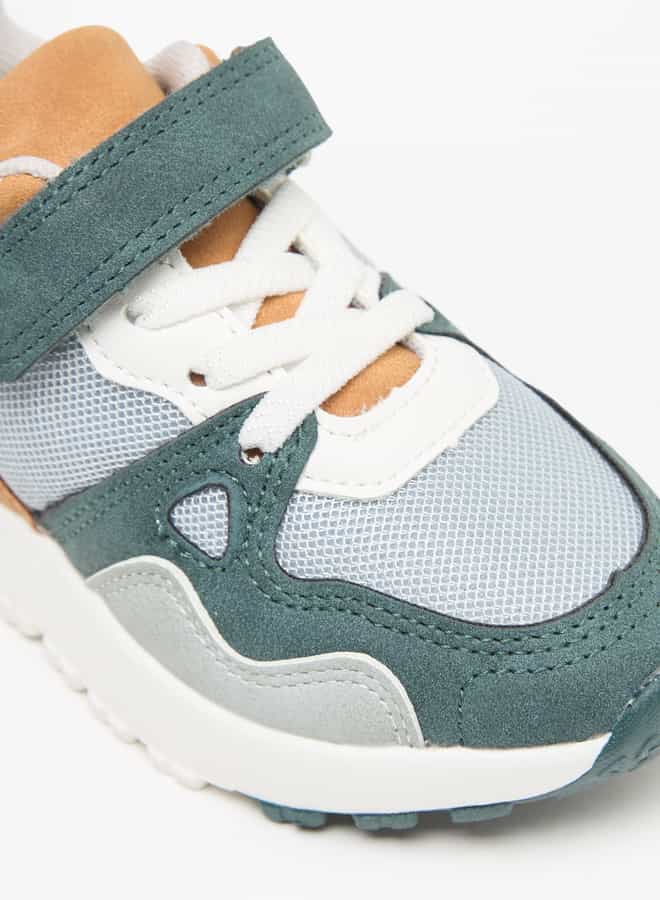 LBL by Shoexpress Boys Panelled Sneakers with Hook and Loop Closure  - Image 5