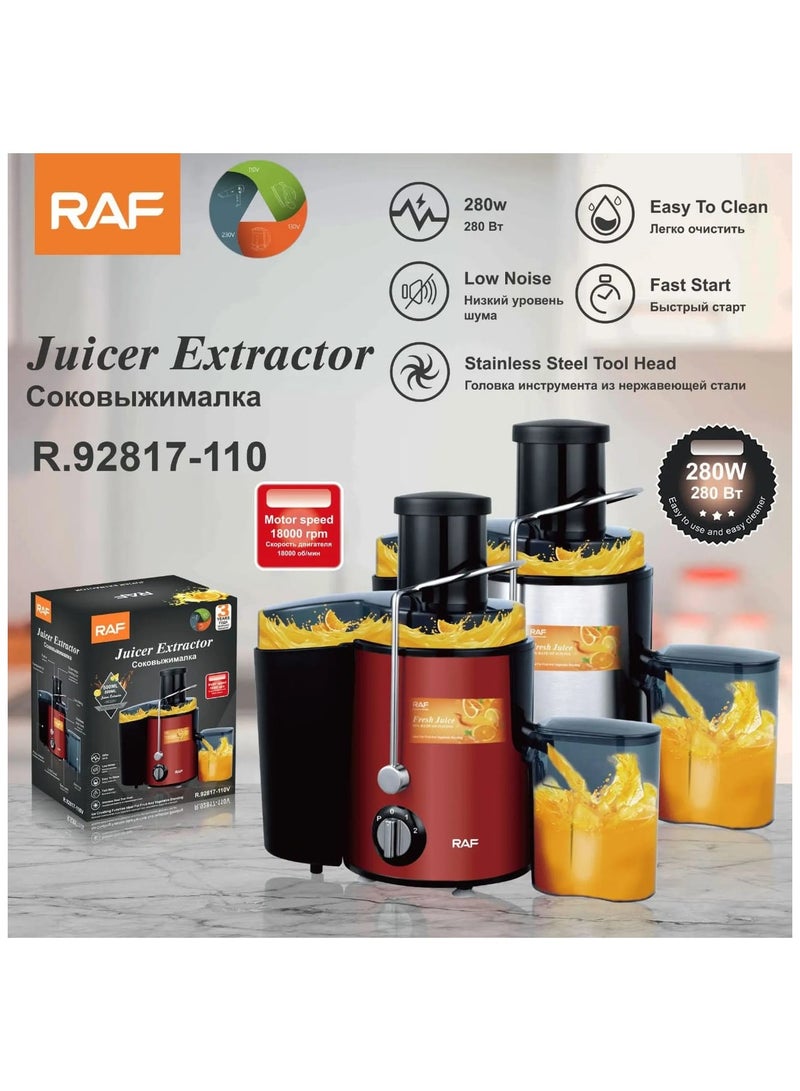 آر إيه أف آلة صنع عصير الفاكهة الطازجة الكاملة البطيئة من RAF الجديدة باستخدام جهاز استخلاص الطرد المركزي المضغوط - Image 2