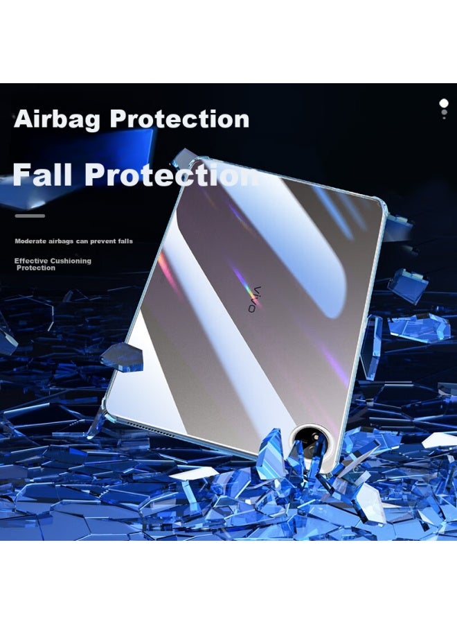 Freeson Transparent Tpu Case For Vivo Pad Se 12.3-Inch Ai Smart Tablet, Slim Full Body Protection Anti-Drop Crystal Clear Soft Shell With Airbag Corners And Shockproof Cover - Image 1