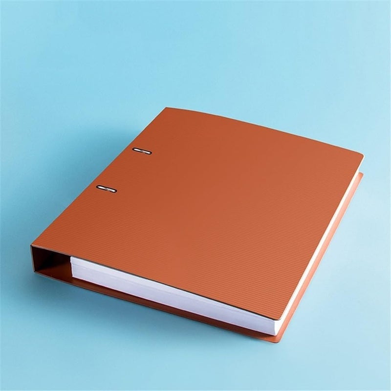 File Folders 3 Pcs A4 Perforated Loose-Leaf Binder PP Three-Hole Thickened File Folder Archive Information Organizer Booklet File Organizer - Image 5