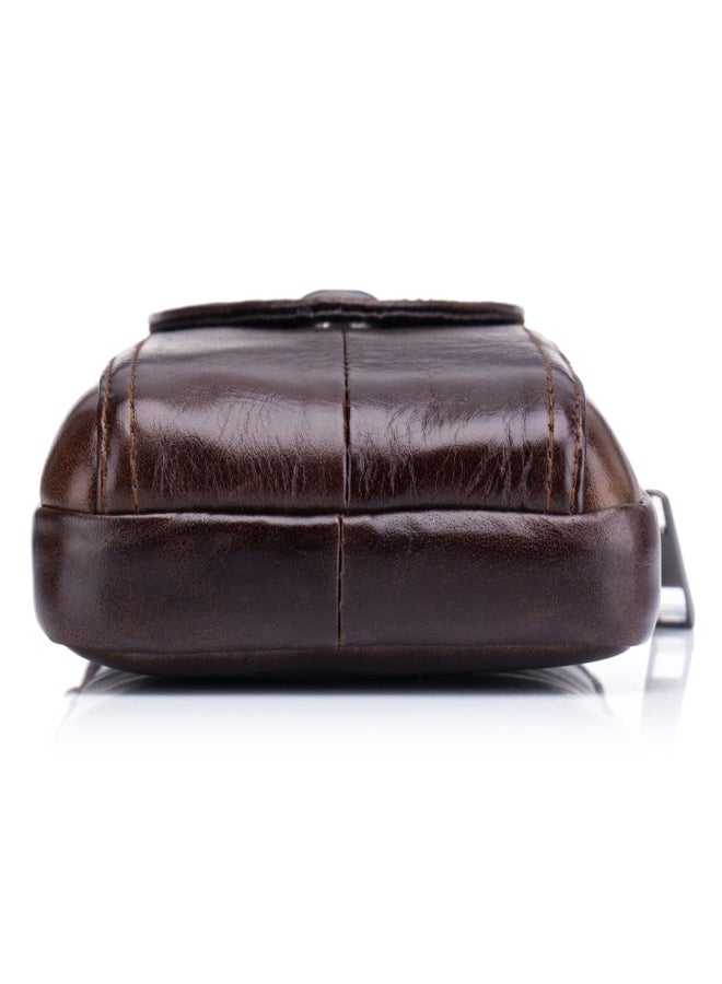 BULLCAPTAIN Men Leather Belt Pouch Waist Bag Fanny Pack Phone Pouch with Belt Loop - Image 4