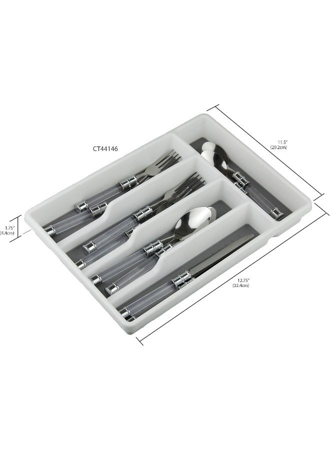 Home Basics Home Basics Cutlery Tray W/Rubber  - Image 5