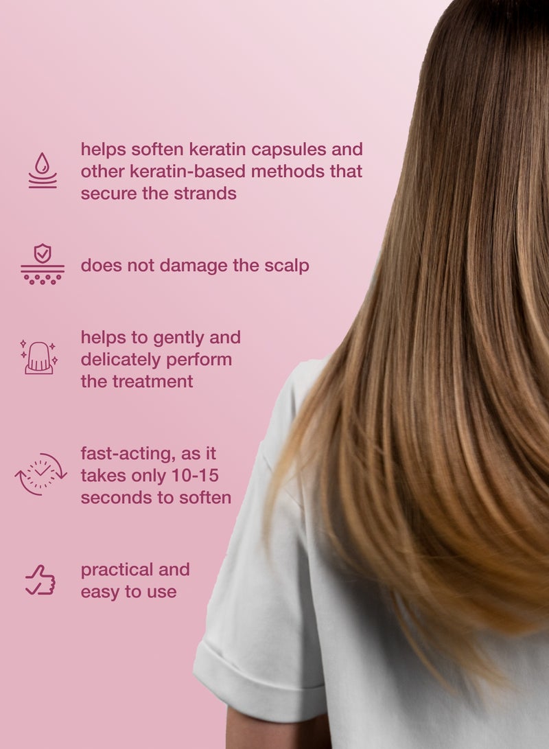 تاش سائل إزالة وصلات الشعر، لتصحيح الشعر الطبيعي في الوصلات الباردة والساخنة، 100 مل. - Image 3