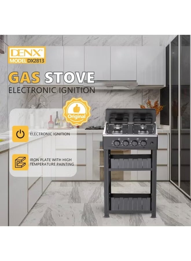 دينكس موقد الغاز DENX DX2813 بخاصيه إشعال ذاتي مع أربع شعلات قوية لتوفير أداء مثالي لجميع أنواع الأطباق - Image 4