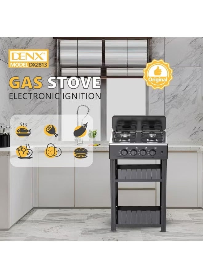 دينكس موقد الغاز DENX DX2813 بخاصيه إشعال ذاتي مع أربع شعلات قوية لتوفير أداء مثالي لجميع أنواع الأطباق - Image 3