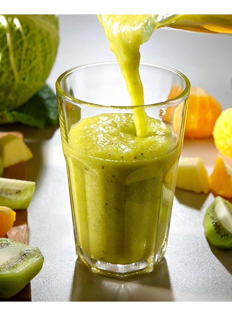 SILVER CREST 2-in-1 Countertop Blender Juicer | High-Speed Smoothie Maker & Juice Extractor | Commercial-Grade, Powerful Blender with Stainless Steel Blades | Multi-Functional, Dishwasher-Safe | Portable Blender for Home & Professional Use - Image 3