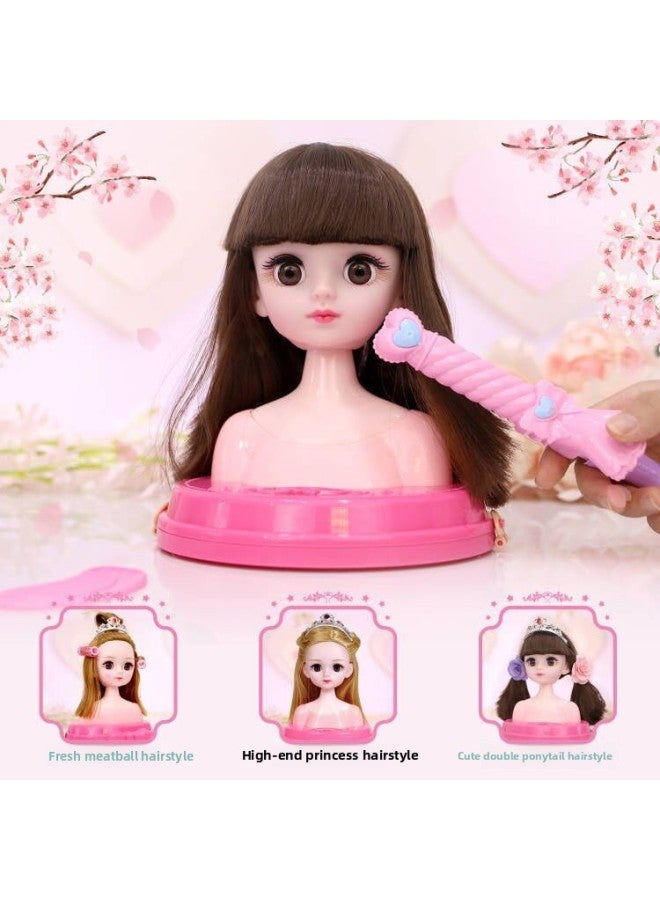 Children's Cosmetic Toy Makeup Doll Hair Combing Doll Playhouse Princess Girl Birthday Gift-Color:229B-6 - Image 4