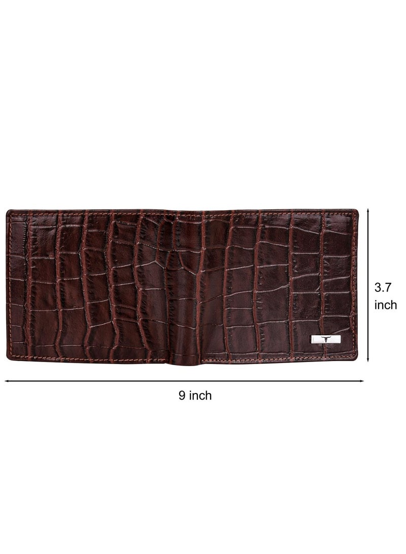 URBANFOREST URBAN FOREST Drogon Brown Printed Leather Wallet for Men - Image 5