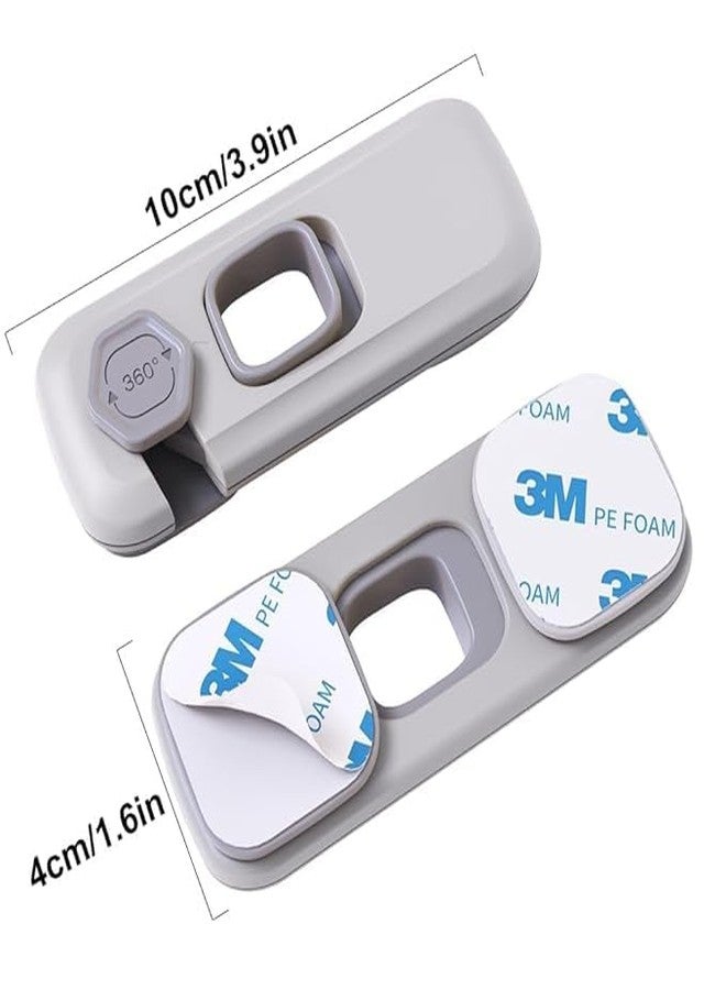 VishBin VihBin Child Proof Refrigerator Lock, Fridge, Cabinets, Freezer Door Lock Apply to Max 1"(25mm) Sealing Strip for Toddlers and Kids, No Tools Need or Drill - Image 2