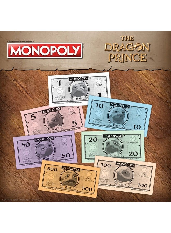 USAopoly Monopoly: The Dragon Prince | Buy, Sell, Trade Characters Such as Ezran, Rayla, and Callum from The Netflix Series | Classic Monopoly Game | Officially-Licensed The Dragon Prince Merchandise - Image 5