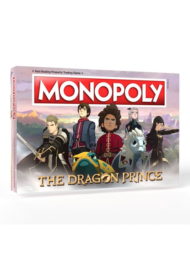 USAopoly Monopoly: The Dragon Prince | Buy, Sell, Trade Characters Such as Ezran, Rayla, and Callum from The Netflix Series | Classic Monopoly Game | Officially-Licensed The Dragon Prince Merchandise - Image 1