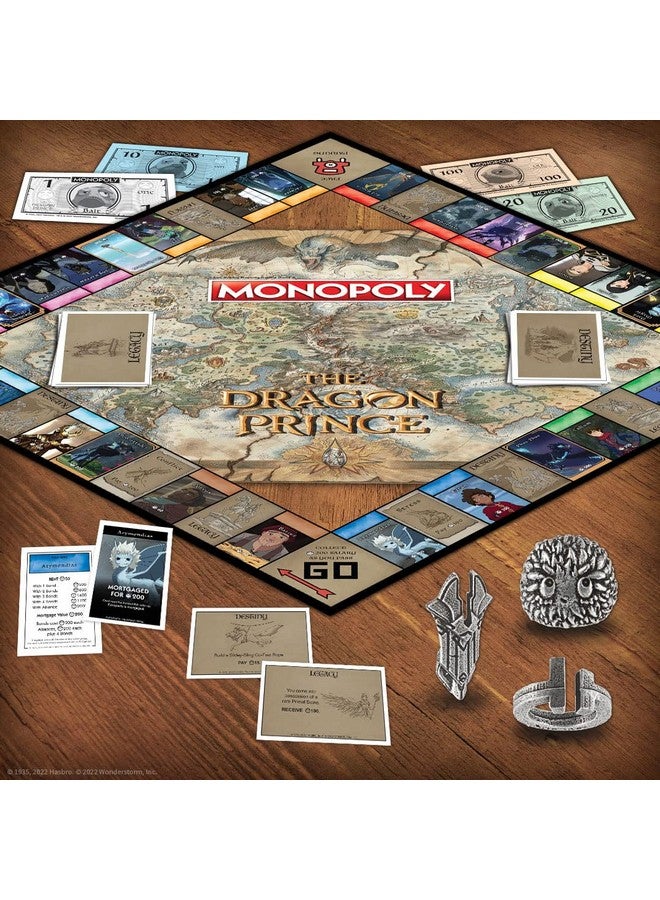 USAopoly Monopoly: The Dragon Prince | Buy, Sell, Trade Characters Such as Ezran, Rayla, and Callum from The Netflix Series | Classic Monopoly Game | Officially-Licensed The Dragon Prince Merchandise - Image 3
