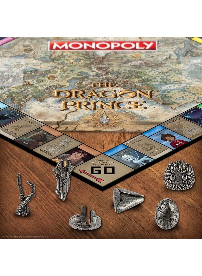 USAopoly Monopoly: The Dragon Prince | Buy, Sell, Trade Characters Such as Ezran, Rayla, and Callum from The Netflix Series | Classic Monopoly Game | Officially-Licensed The Dragon Prince Merchandise - Image 4