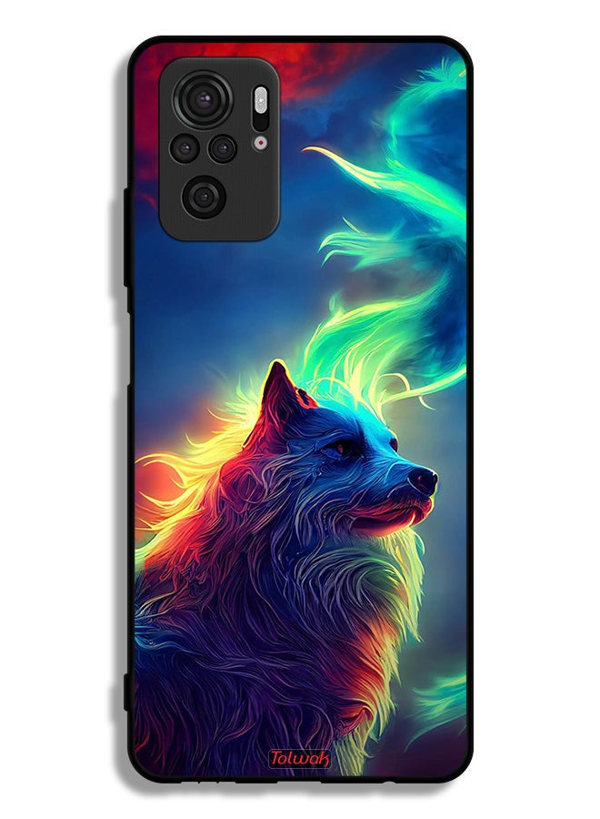 Tolwak Xiaomi Redmi Note 10 4G Protective Case Cover Wolf - Image 2