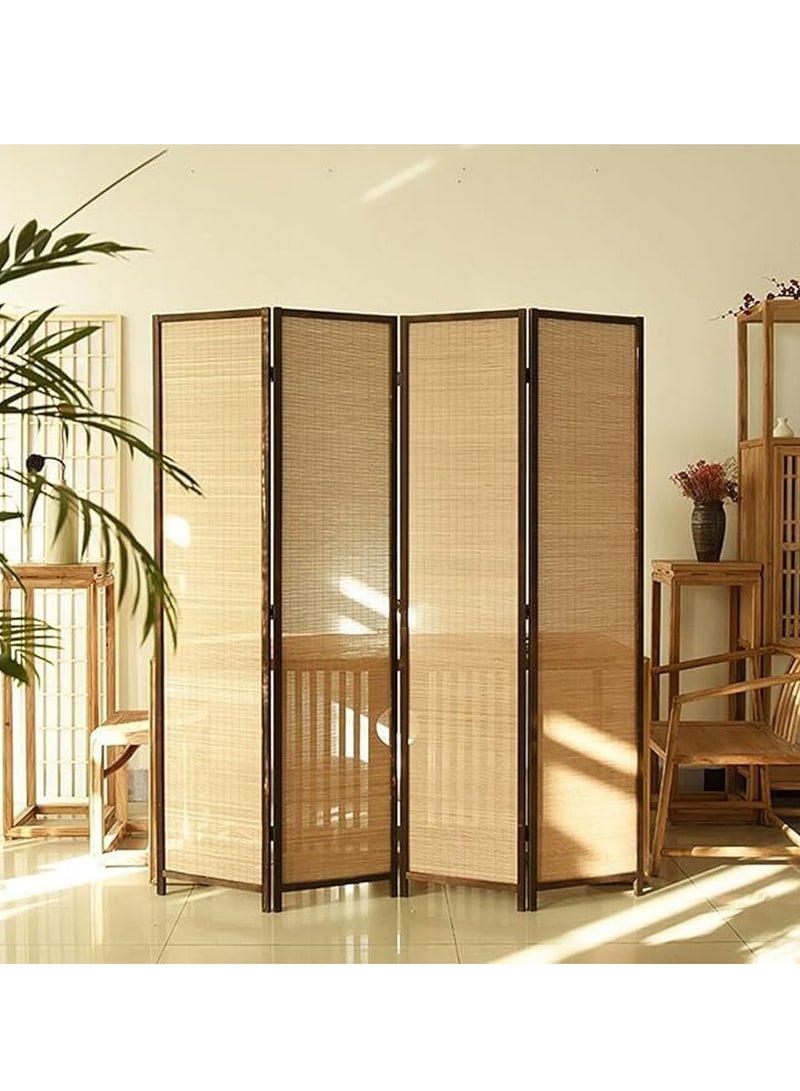 Generic 𝐅𝐅𝐃  Wooden Room Divider Partition with Foldable Panels | Freestanding Privacy Screen for Living Room, Bedroom, Office & Study | Natural Finish, Lightweight, No Assembly Required  - Image 1