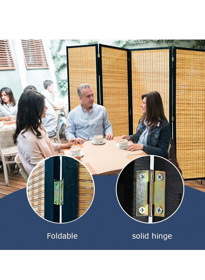 Generic 𝐅𝐅𝐃  Wooden Room Divider Partition with Foldable Panels | Freestanding Privacy Screen for Living Room, Bedroom, Office & Study | Natural Finish, Lightweight, No Assembly Required  - Image 5