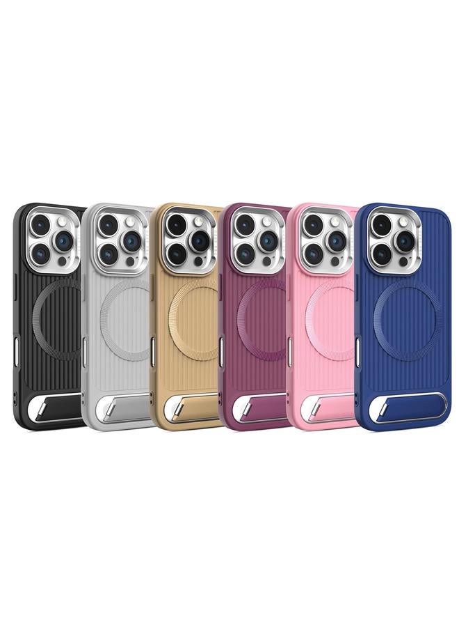 S-TOP Case For iPhone 13 Vertical Lines Invisible Flat Holder MagSafe Phone Case - Image 2