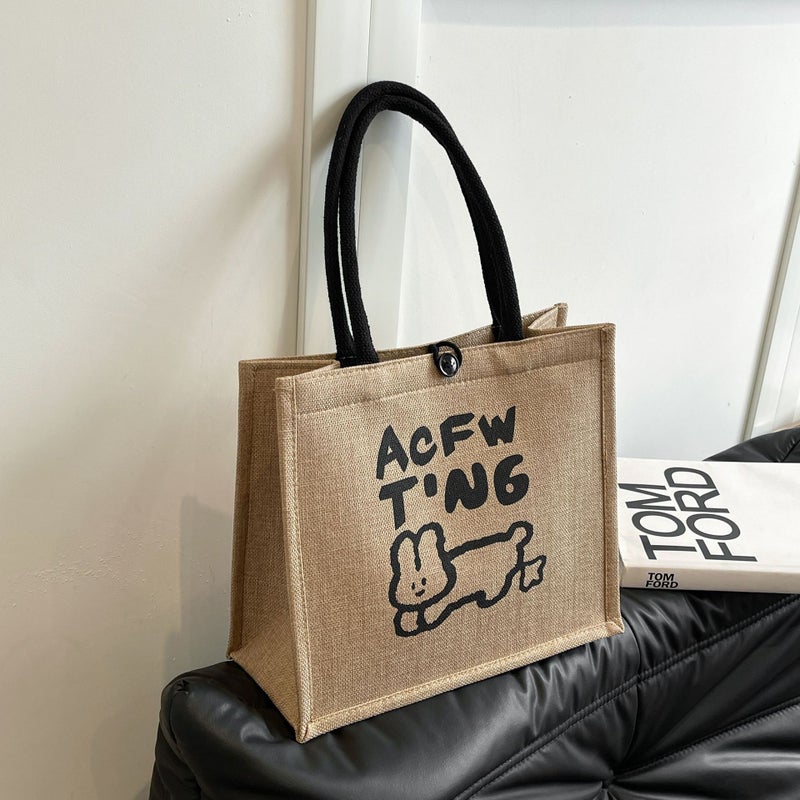 New Fashion Textile Printed Women'S Bag 2024 All-Match Commuter Shoulder Bag Environmentally Friendly Shopping Bag - Image 1