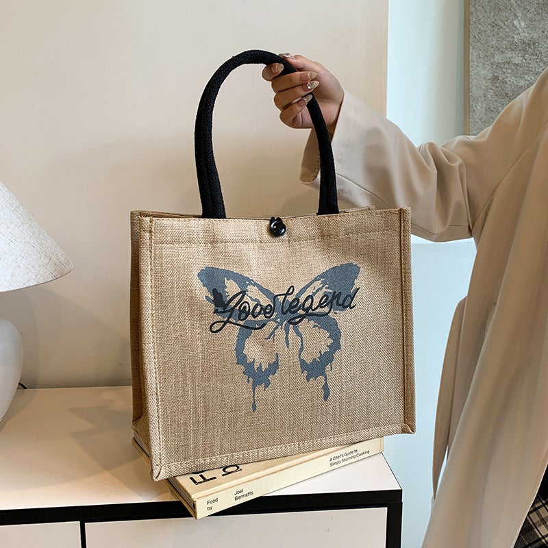 New Fashion Textile Printed Women'S Bag 2024 All-Match Commuter Shoulder Bag Environmentally Friendly Shopping Bag - Image 2