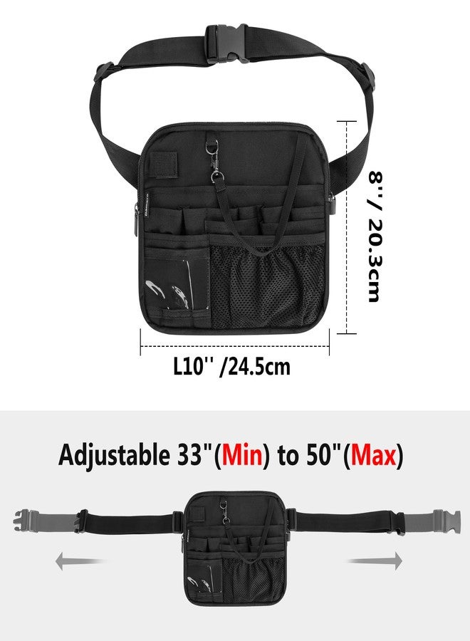 داميرو حقيبة خصر للخادم من داميرو، حقيبة نقود خصر للنادل، حقيبة مئزر تقديم للمطاعم مع حزام قابل للتعديل للمطاعم والفنادق والبار - Image 4