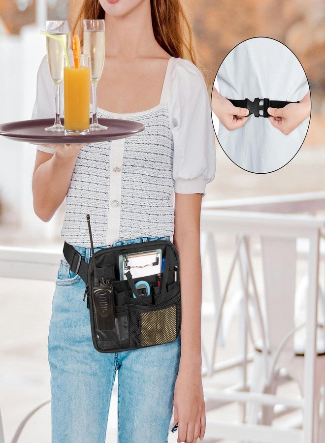 داميرو حقيبة خصر للخادم من داميرو، حقيبة نقود خصر للنادل، حقيبة مئزر تقديم للمطاعم مع حزام قابل للتعديل للمطاعم والفنادق والبار - Image 5