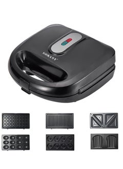 Generic SOKANY 908 6 in 1 Sandwich Maker 220V BS Plug  - Image 2